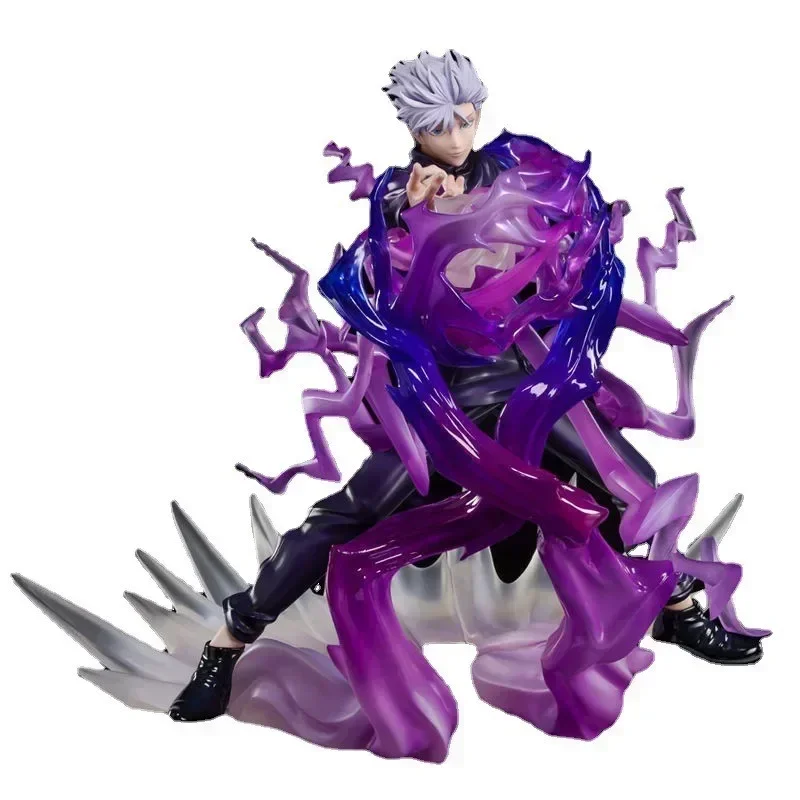 Jujutsu Kaisen-figura DE ACCIÓN DE Gojo Satoru, figura de Anime de 18cm, adorno de escena de batalla de Manga, modelo de muñeca, colección de