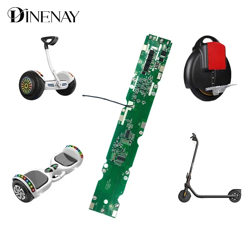 10S 36V 15A BMS لوح حماية بطارية الليثيوم منفذ مختلف لبطارية سكوتر كهربائي 18650