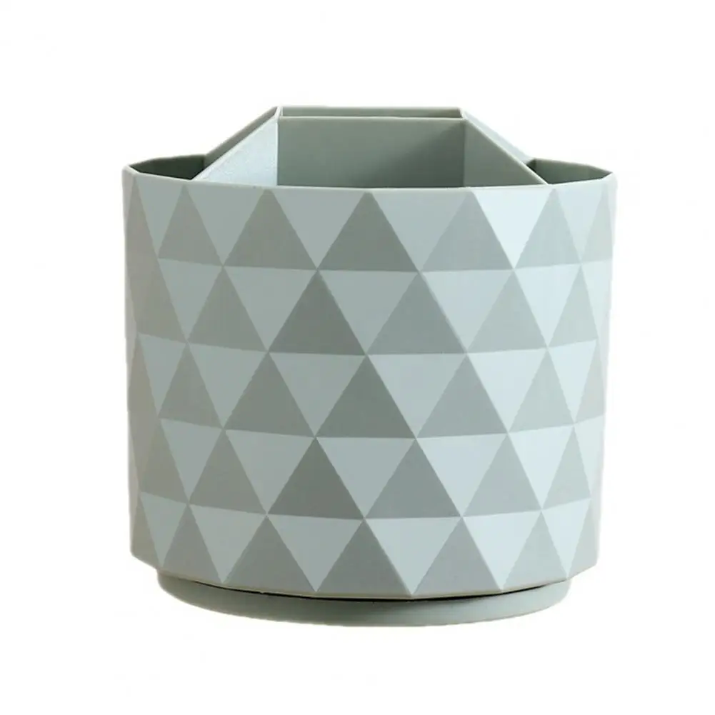 Pojemnik na pędzle do makijażu pudełko na biurko domowe obsadka do pióra przenośne Organizer na kosmetyki biurkowe obracające się pędzel do makijażu wielokomorowe