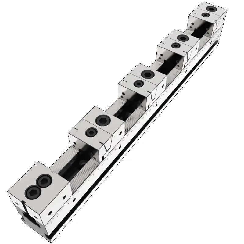 KSD50-500-4FD Cheap Precision Versatile Multi Clamping Adjustable Multiple Line up Vise Rail System for Cnc Machine