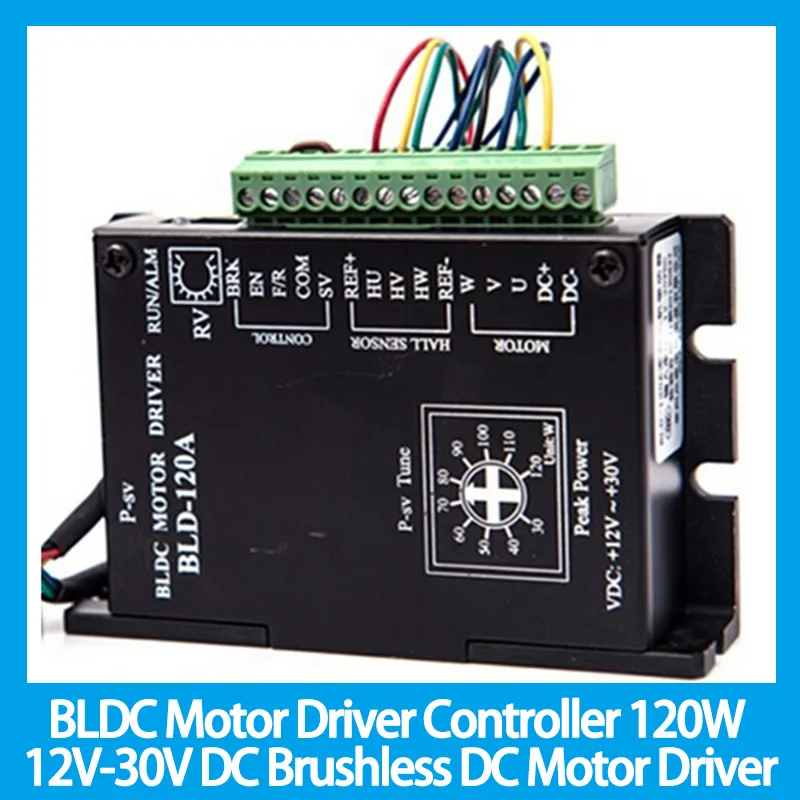 

BLDC Motor Driver Controller 120W 12V-30V DC Brushless DC Motor Driver BLD-120A