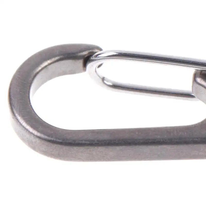 Titanlegierungsschnalle Outdoor EDC Werkzeug Titan-Schlüsselanhänger mit Gebürsteter Oberfläche Schnellverschluss-Karabiner – Detail 11