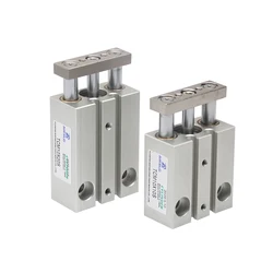 Mini guided pneumatic cylinder guide rod TCM6X5S TCM6X10S TCM6X15S TCM10X5S TCM10X10S 15S TCM10X20S TCM10X25S TCM10X30S-DMSG
