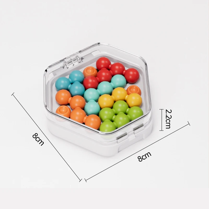 Smart 3D Magic Bead Puzzle Strategy Toys Kids Logice Thinking Challenge Brain Game Montessori Intellectual Clearance Travel Toys