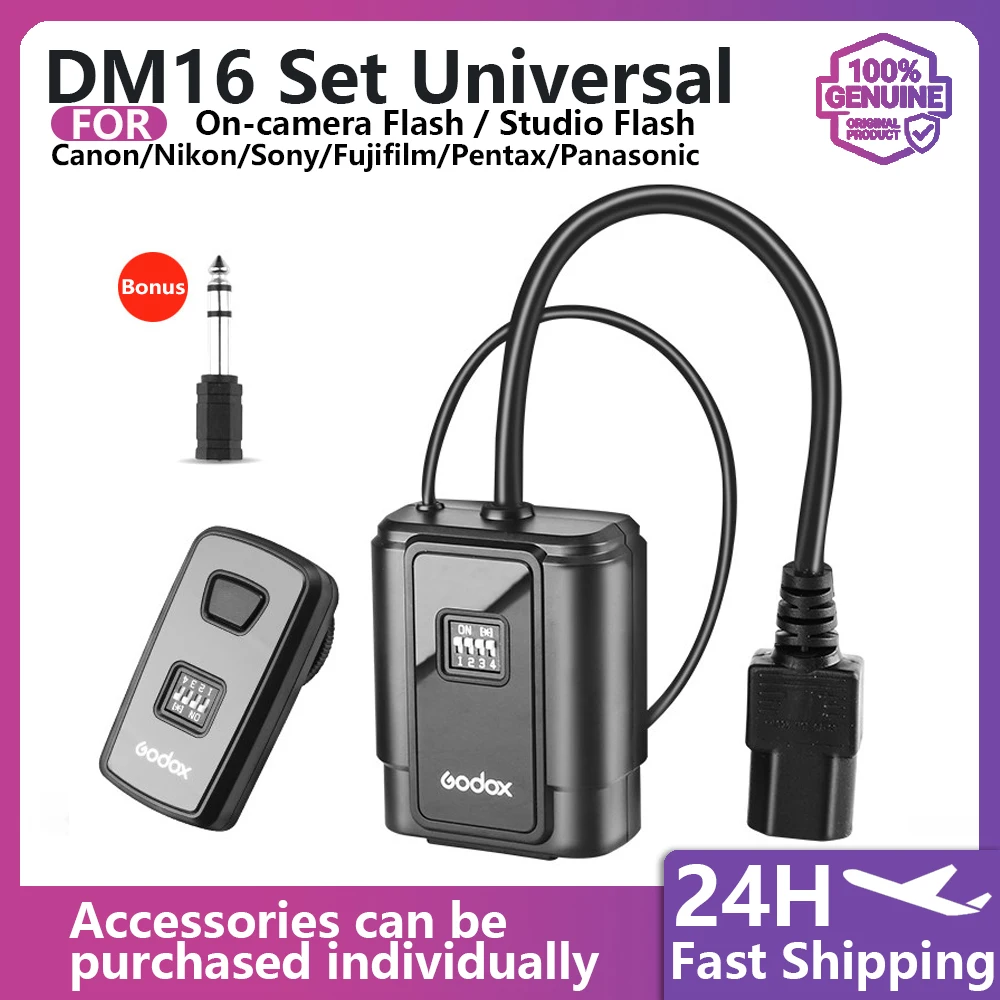 disparador-de-flash-dm-16-disparador-de-flash-de-estudio-de-16-canais-receptor-Unico