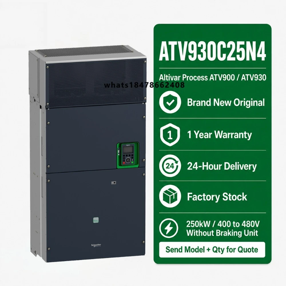 Original ATV930C25N4 Variable Frequency Drive 250kW 400HP 380-480V Industrial Process Automation Frequency Inverter