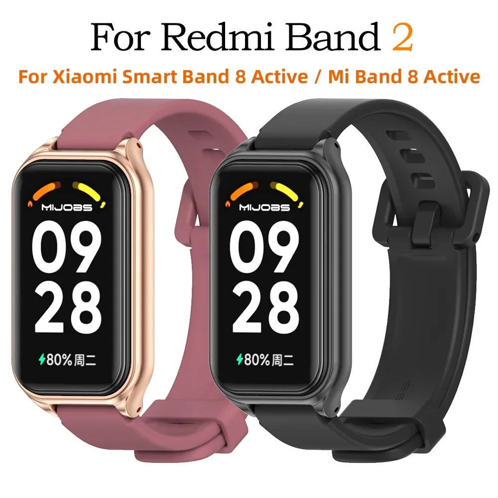 Riemen für Xiaomi Smart Band 8 Active Armband für Mi Band 8 Active Correa Armband Armband für Redmi Band 2 Zubehör