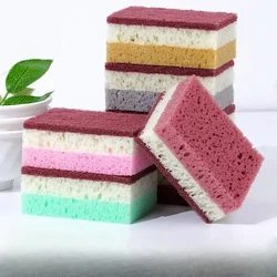 5pc High Density Thickened Porous Spong Mop Dish-Washing Sponge Scouring Pad Dishcloth Kitchen Cleaning Sponge Wipe