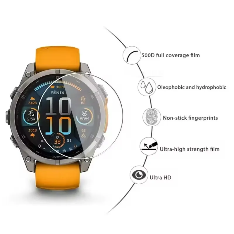 3PCS Smart Watch Screen Protector For Garmin Epix Gen 2 / Epix Pro Gen 2 47mm 51mm Tempered Glass Protective Film image 2
