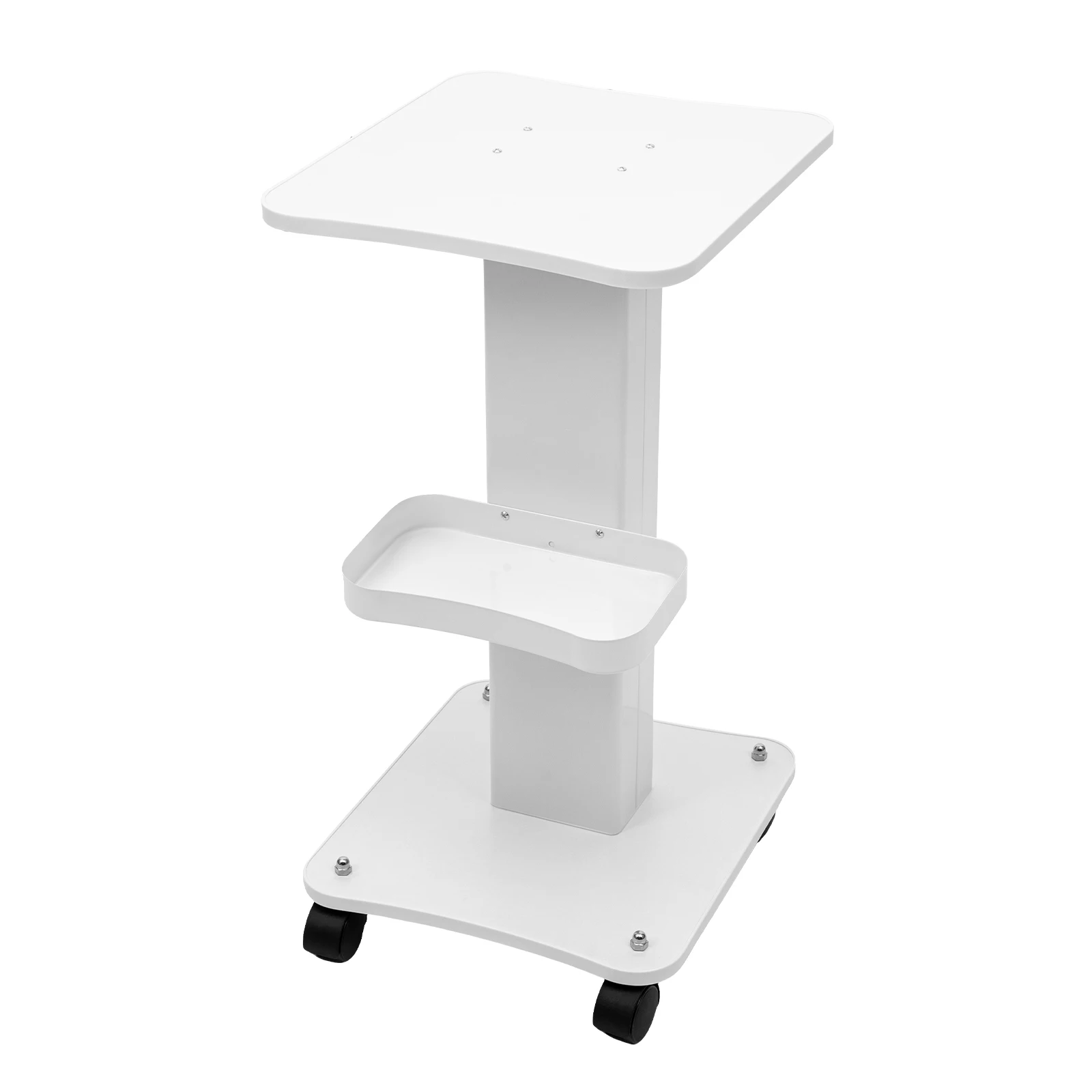 Abs Schoonheidssalon Trolley Eenvoud Voetstuk Rollende Kar Lading 40Kg Voor Schoonheidssalons Ziekenhuizen Kappers Laboratoria