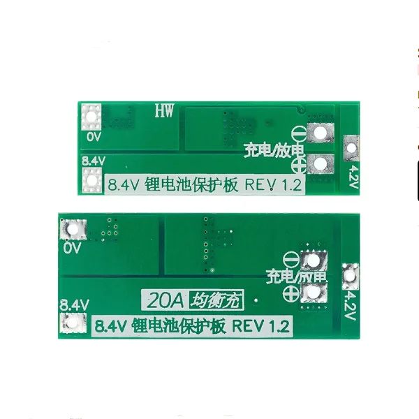 2S 7.4V 8.4V 18650 Li-ion Battery Protection Board with Equalization 20A Current Module