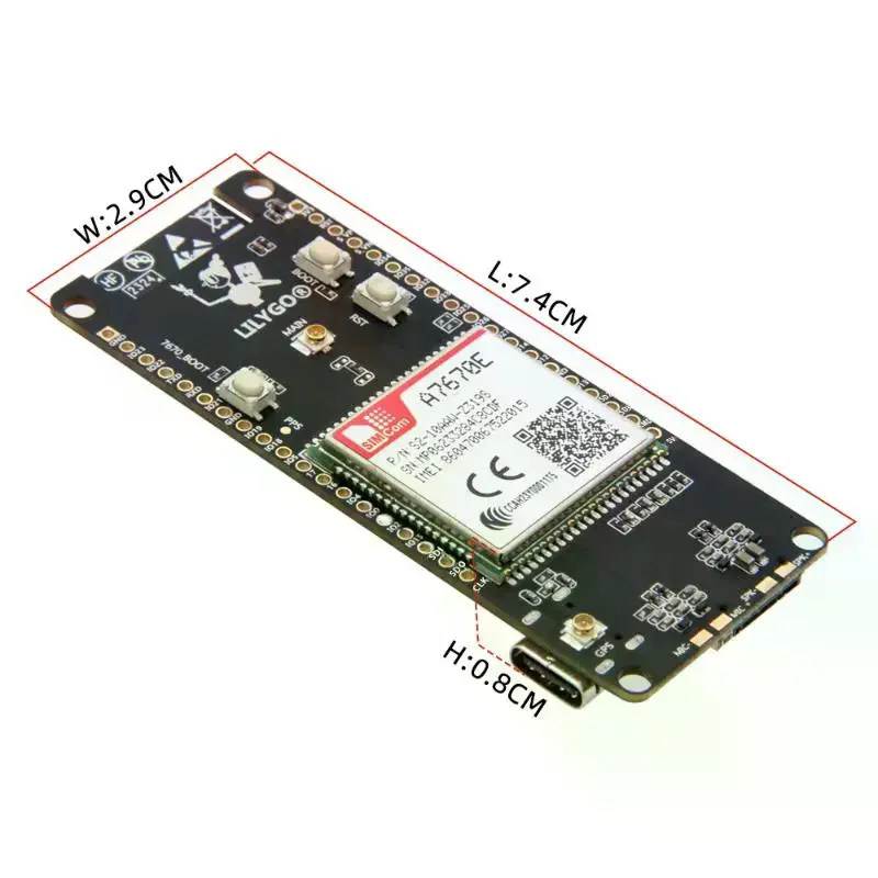 T-Call A7670e ESP32 Development Board 4G LTE Support High Precision GPS for Outdoor Positioning Projects Makers Programming