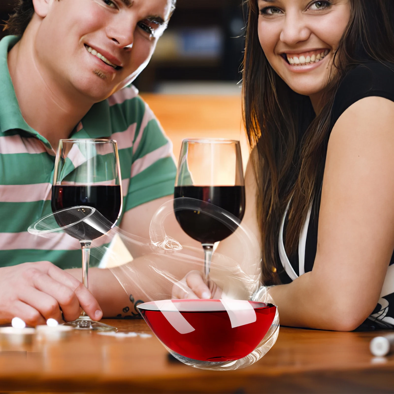 

Wine Dispenser Glass Decanter for Red Wine Whisky Liquor Airtight Jug Creative Pitcher Barware Home Drinking Accessory