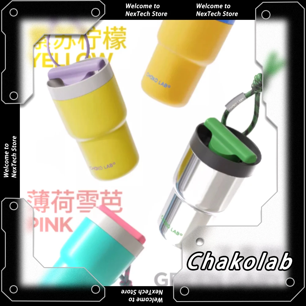 Chakolab Thermos Cup Large-capacity Ceramic Liner Water Coffee Cup Office Home Outdoor Camping Cup Desktop Customize Gift