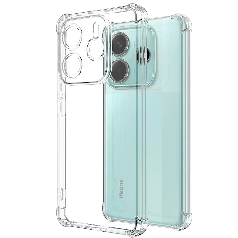 

Shockproof Silicone Soft Case For Xiaomi Redmi Note 14 14s 13 12 12s 12t 11 12s Pro Plus Pro+ 4g 5g Ultra Thin Cover Clear Shell