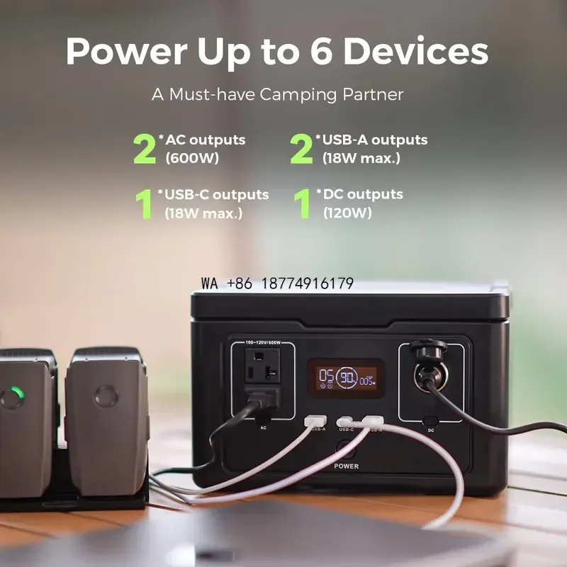 wmwmnu Supplier Supply Lifepo4 Battery Bank Ups Trgabare Powerstation Fast Charge 500w Portable Power Station 600w Solar