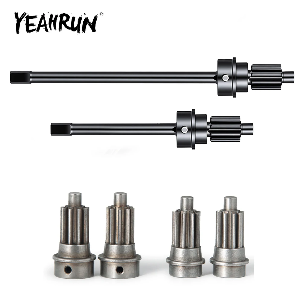 

YEAHRUN 2Pcs Steel Front /Rear Axle CVD Drive Shafts /Gear for TRX-4 1/10 RC Crawler Car Upgrade Parts Accessories