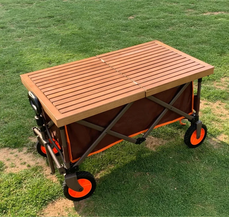 Hot Selling Veer Wagon Utility Portable Folding Wagon Garden Carts with Board Table