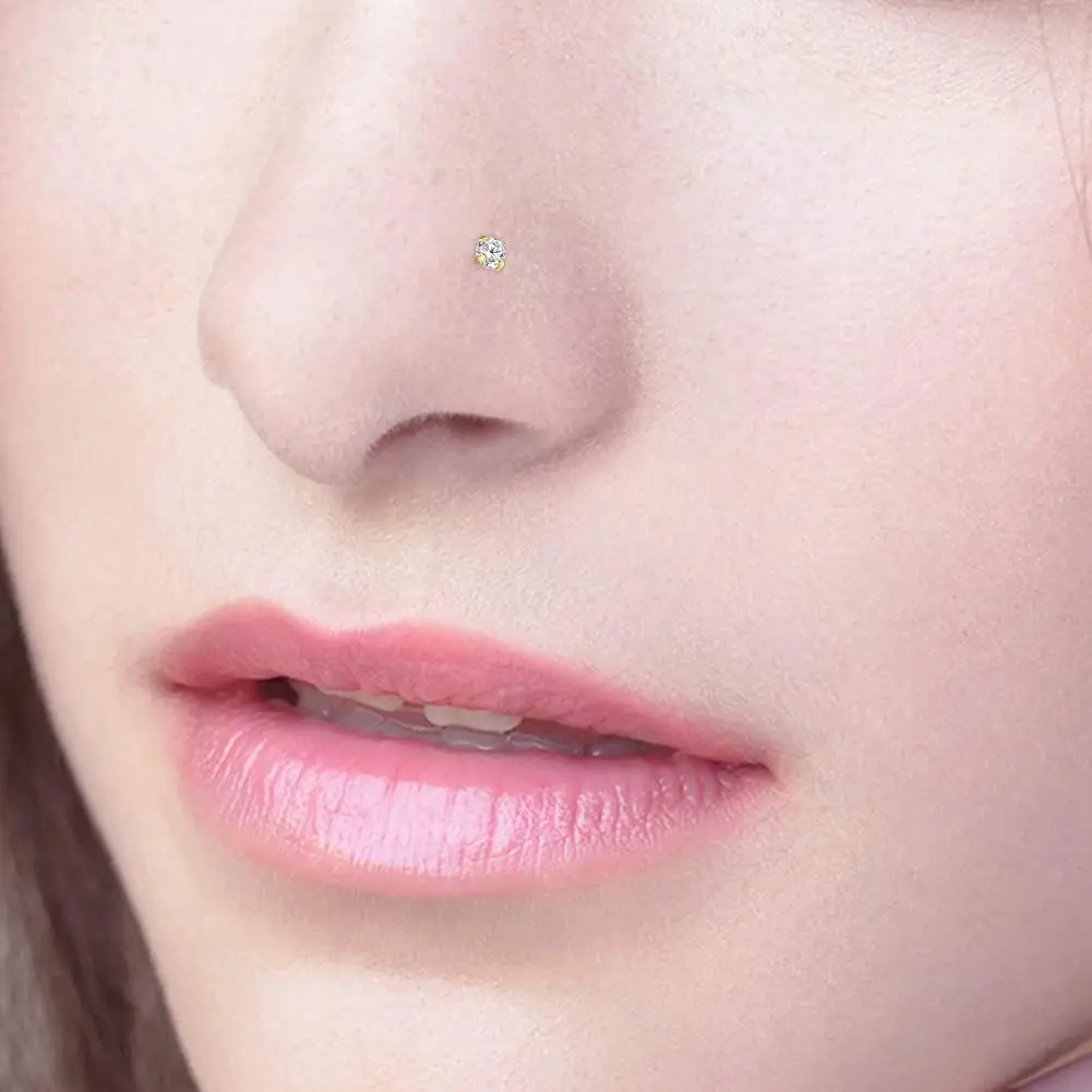 8 Pcs Elegant Stainless Steel Nose Rings Set