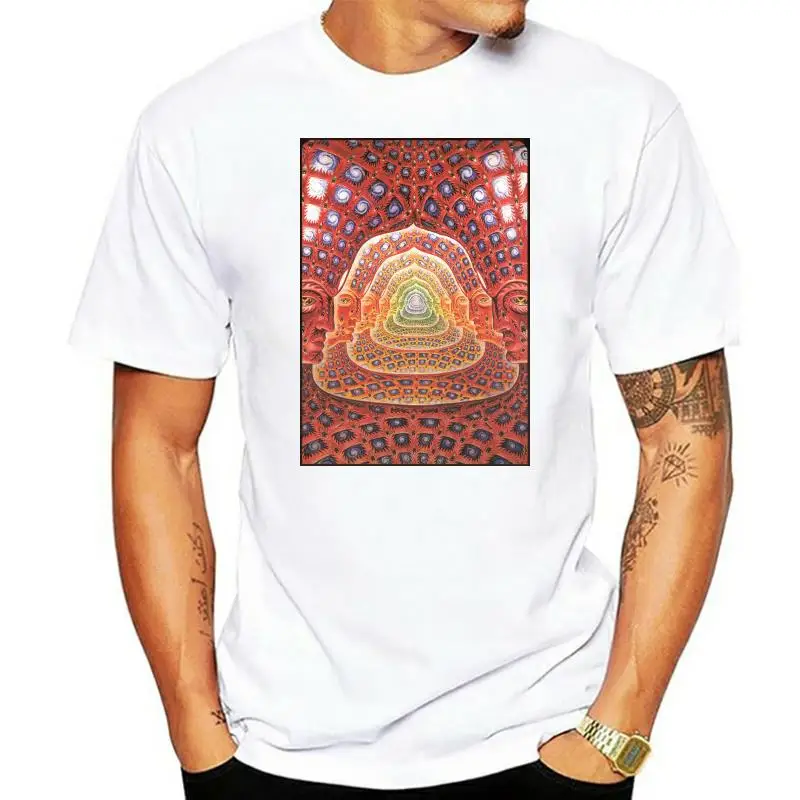 Lsd Hofman Fractal T-shirt Men T-Shirt Tees Men Clothing Big SizeS-XXxl Short Sleeve T Shirt Men New  Fashion Hot