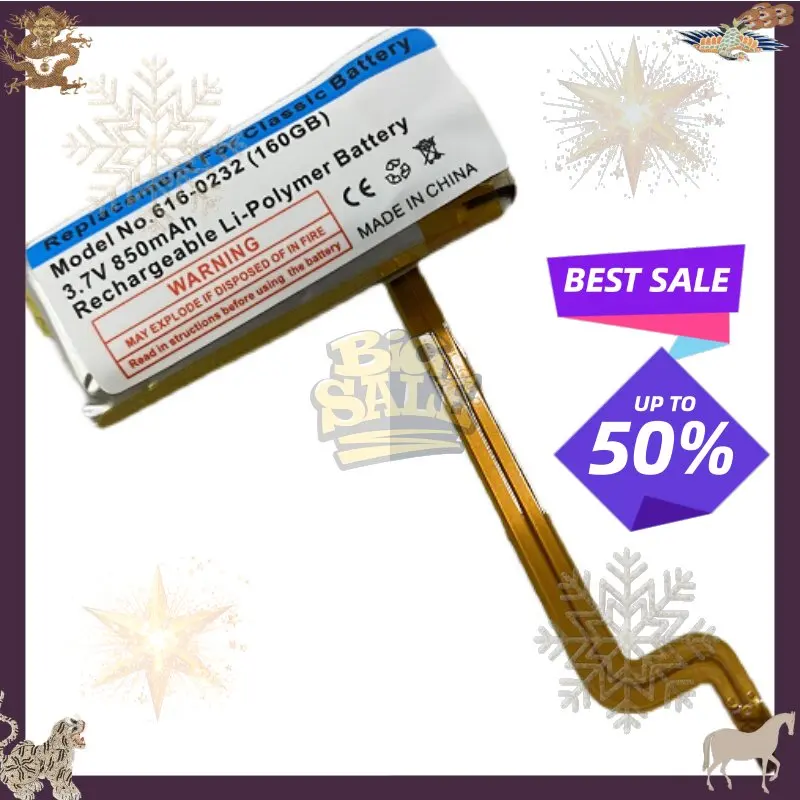 SWZY  850mAh 616-0232 Battery Suitable for Apple IPod 5th Video 160G MP3/4 Battery