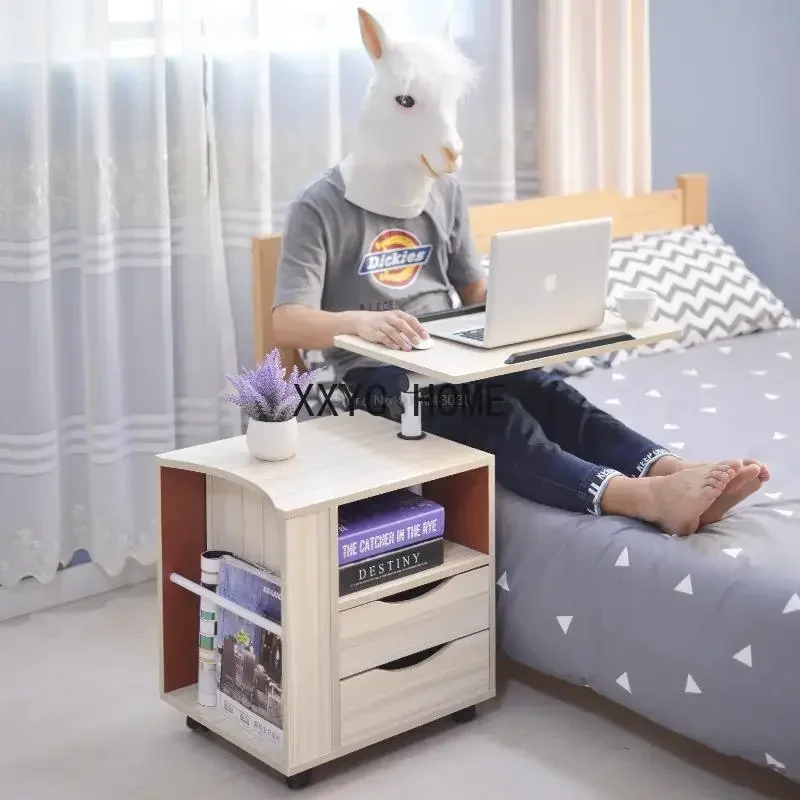 

Laptop Desk Removable Bedside Table Lifting Bedside Table Locker Side Cabinet Storage Cabinet Drawer Cabinet Desk