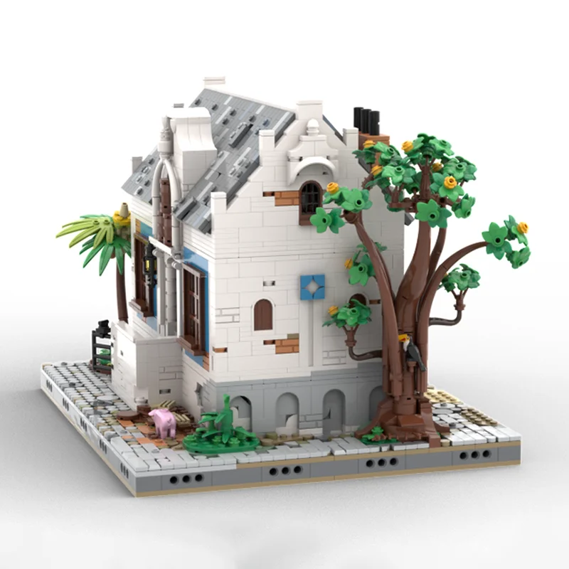 Modulaire stadsgebouw Moc-bouwstenen Modulair De Three Tuns Tavern Technology Blokken Kerst DIY-speelgoed Constructiegeschenken