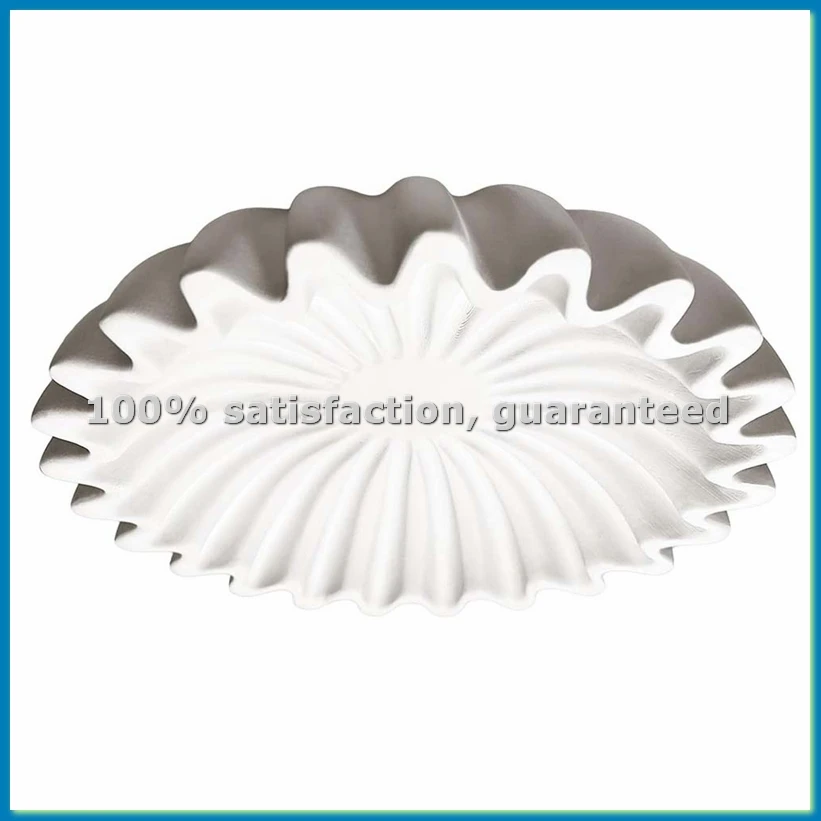 

Декоративная чаша с рифленым краем и оборками из смолы, в форме ракушки, для фруктов, ключей, для прихожей, для кофейного или обеденного стола, для консольного стола - AT35