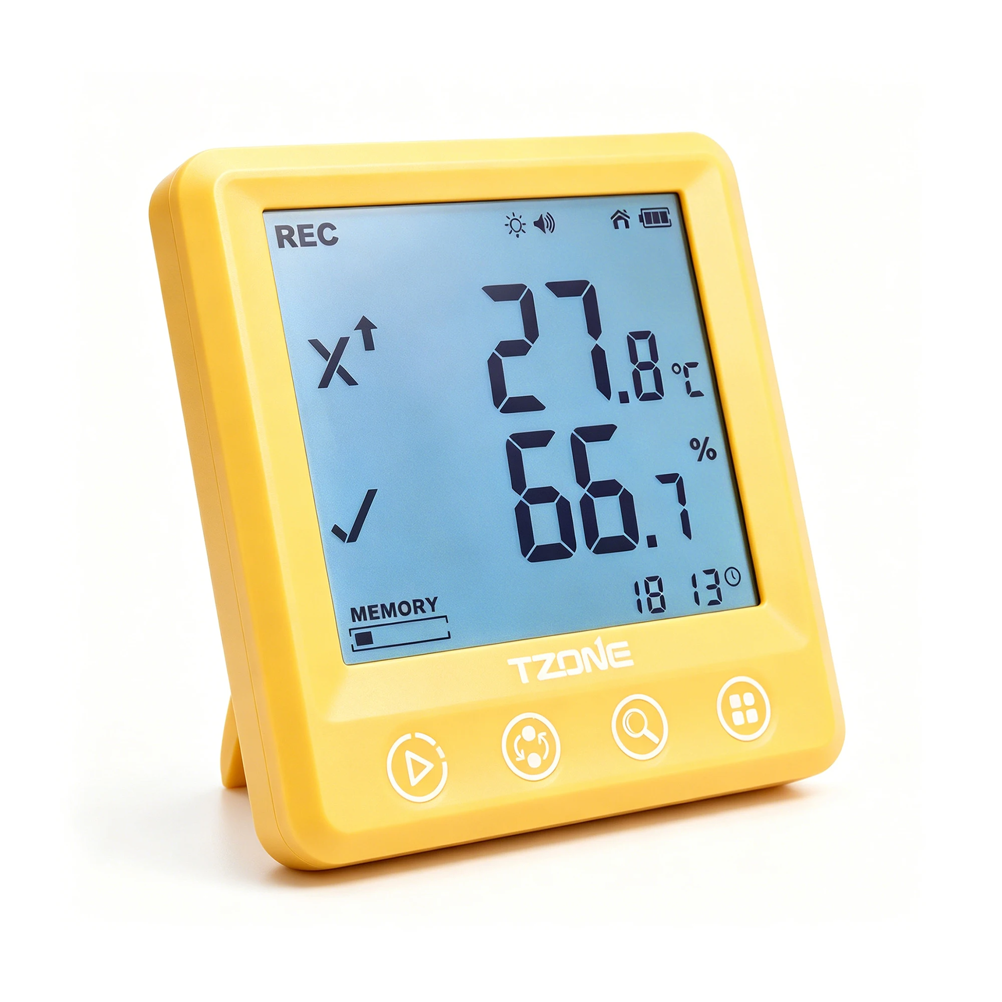Handheld Digital Temperature  Humidity Data Logger Meter Portable Thermo Hygrometer for HVAC System
