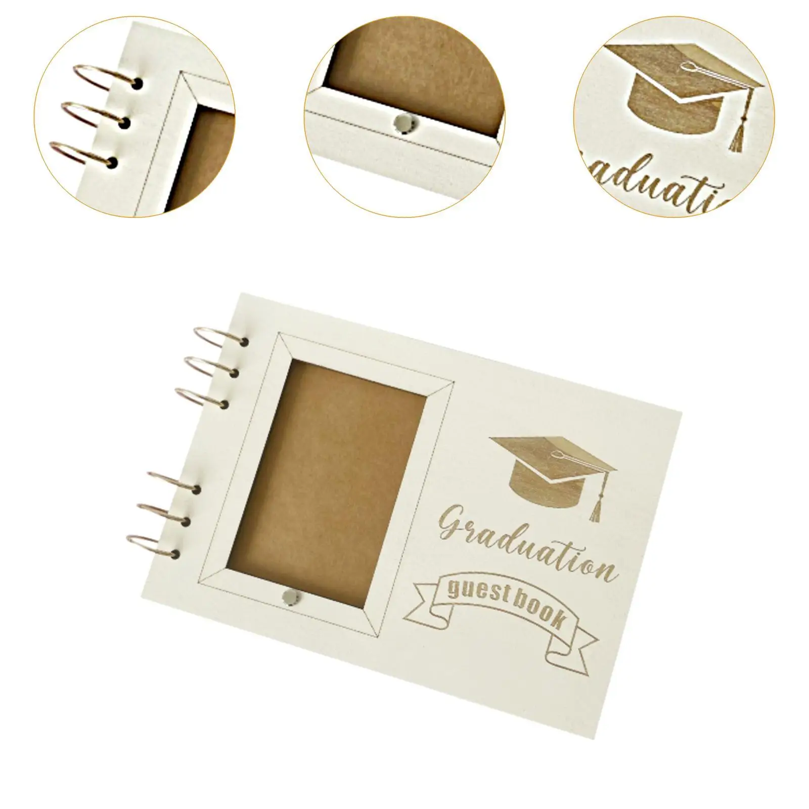 Graduation Guest Book Grad Gift Rustic for College Party Supplies Graduates