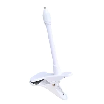 Suporte de fixação flexível e portátil para câmera, ideal para monitor de bebé – base de suporte para webcam dobrável, sem necessidade de perfuração, com clipe.