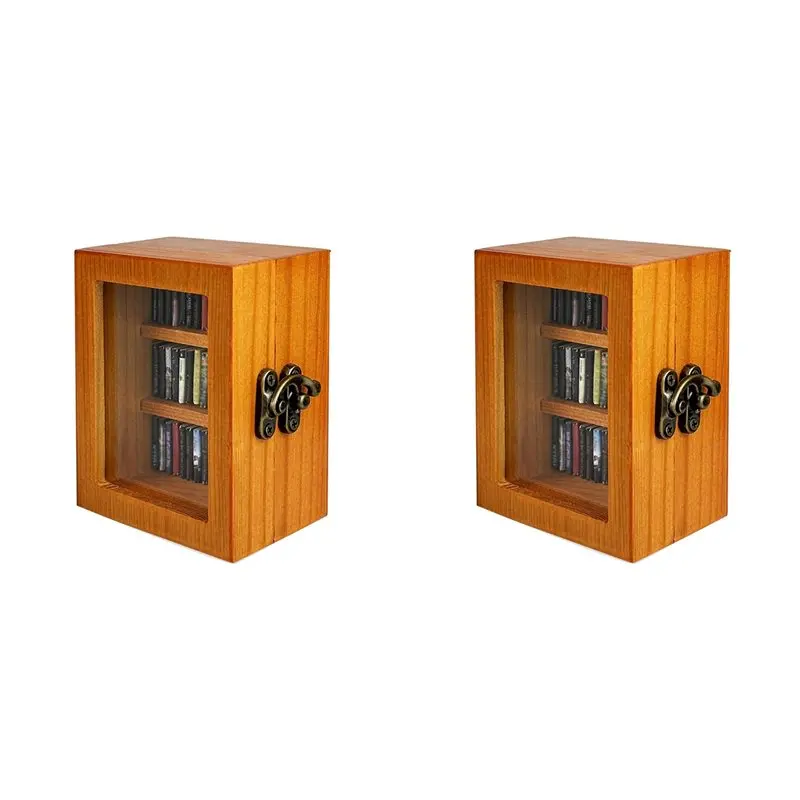 

2025 Горячий стиль 2X Книжная полка для беспокойства Мини-книжная полка Миниатюрная книжная полка Встряхить свою тревогу Книжная библиотека с 120 шт. Мини-бу