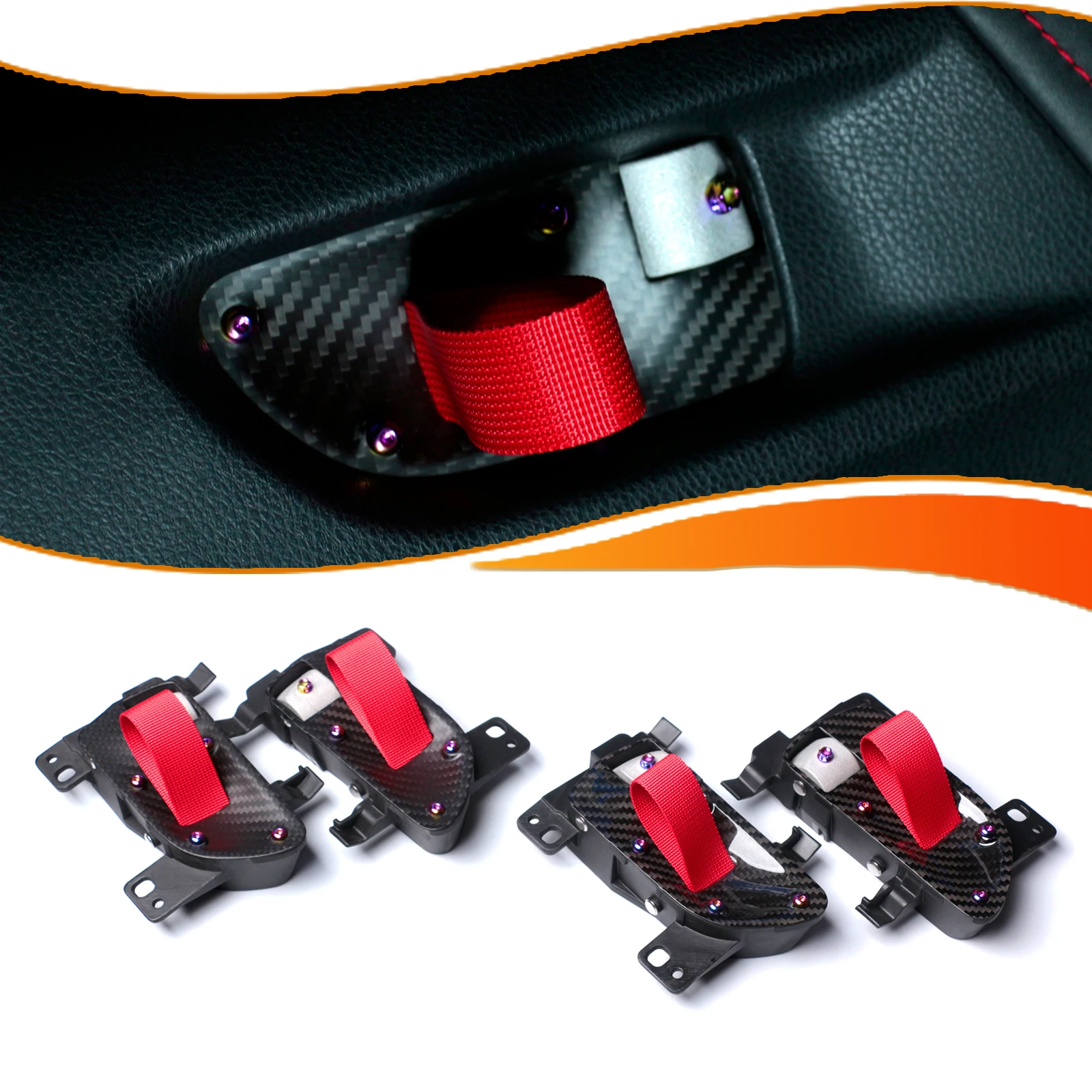 Inner Window Switch Armrest Panel Left Right Door Handle For Toyota GT86 Subaru BRZ GT3RS 2013-2020 2019 Car Accessories
