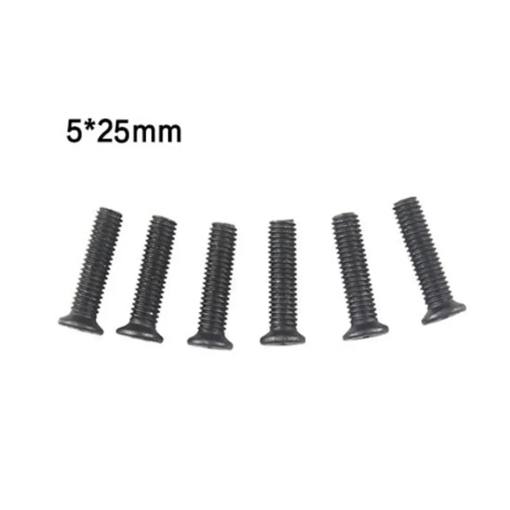 6Pcs Fixing Screw M5/M6 25mm Left Hand Thread For UNF Drill Chuck Shank Adapter Electric Drill Anti-thread Screw Drill Chuck