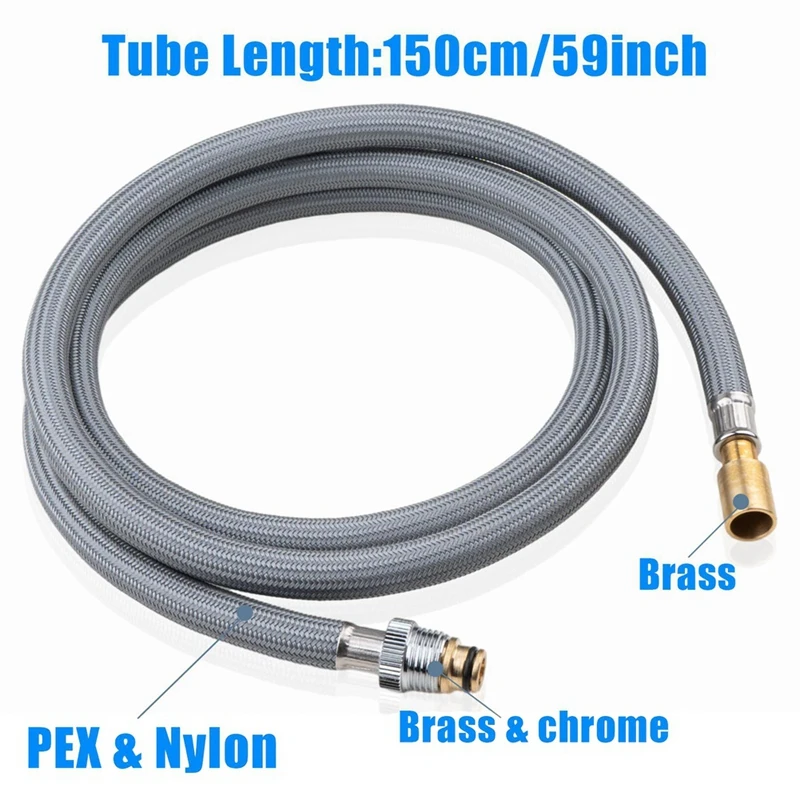 Spray Hose For Delta RP50390 Faucet Hose Replacement, 59 In Pull Out Faucet Hose, RP62057/RP74608 Faucet Sprayer Hose