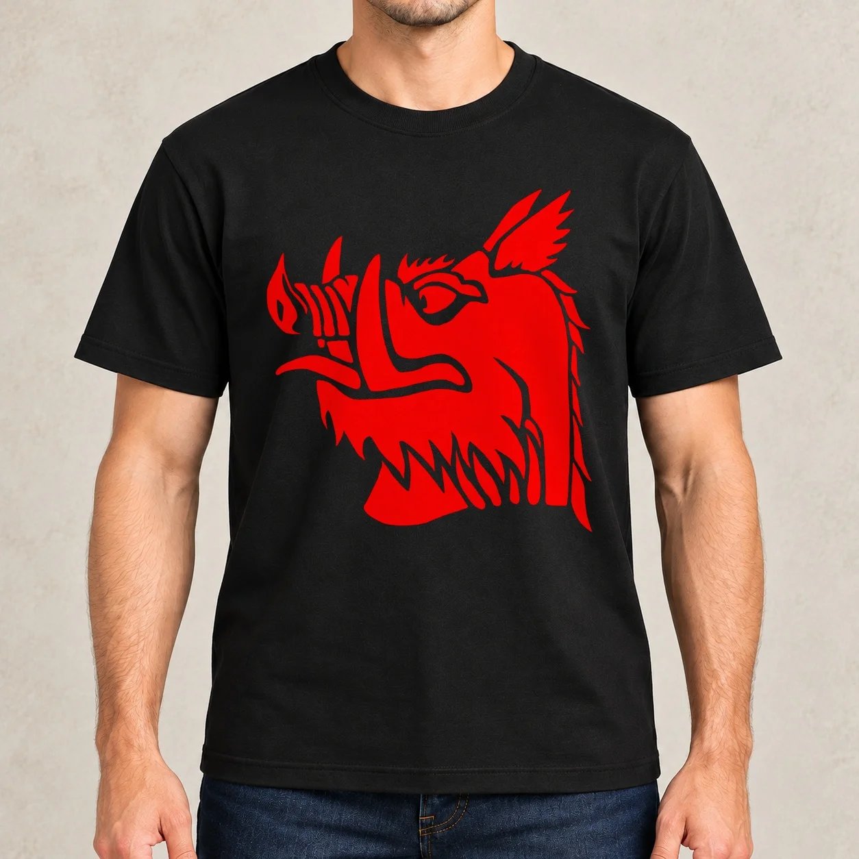 Black Knight Boar T-Shirt anime t shirts for man t shirt for man t shirts designer shirts for man slim fit T-Shirt