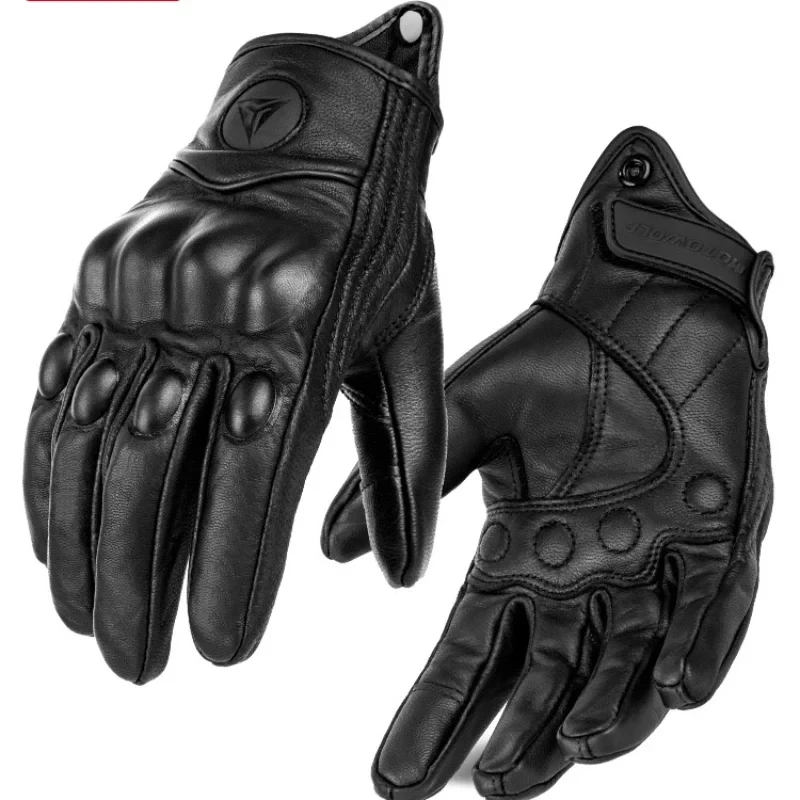 

Motowolf All Seasons Motorcycle Leather Gloves Men Women Outdoor Riding Windproof Fall Prevention Touch Screen Protective Gloves