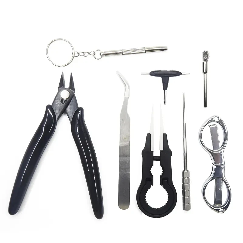 9Pcs/Set With Storage Bag Multifunctional Kit Electronic DIY Tool Coiling Coil jig Tweezers Pliers Repair Tool Accessories