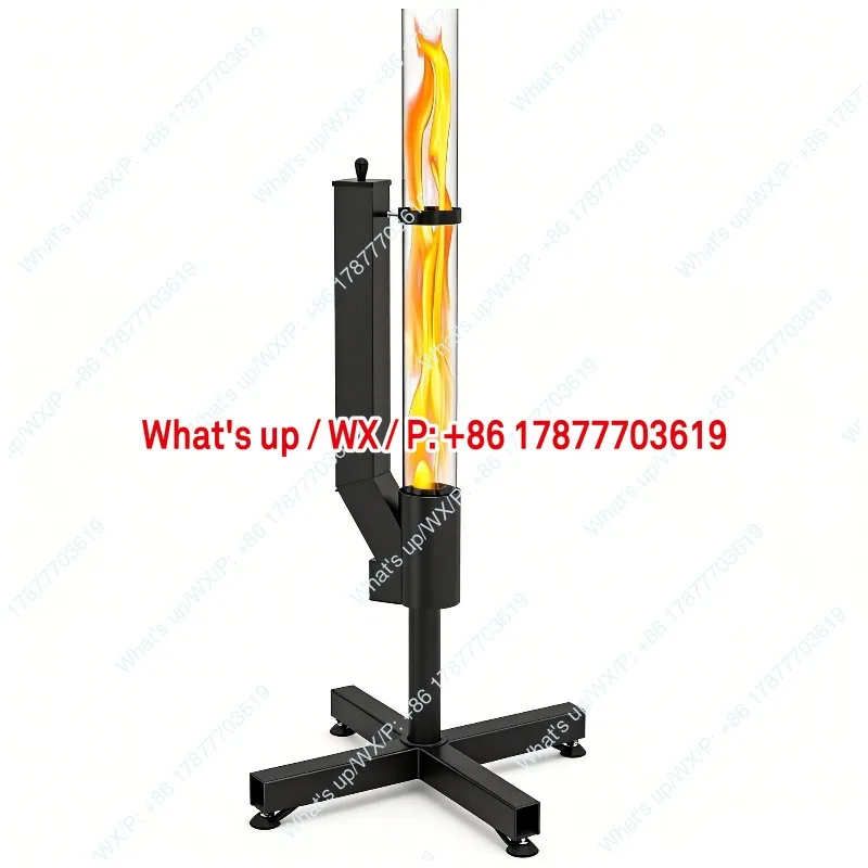 Vertical wood-burning rocket stove, bazooka, courtyard heating stove, outdoor camping, winter pellet stove