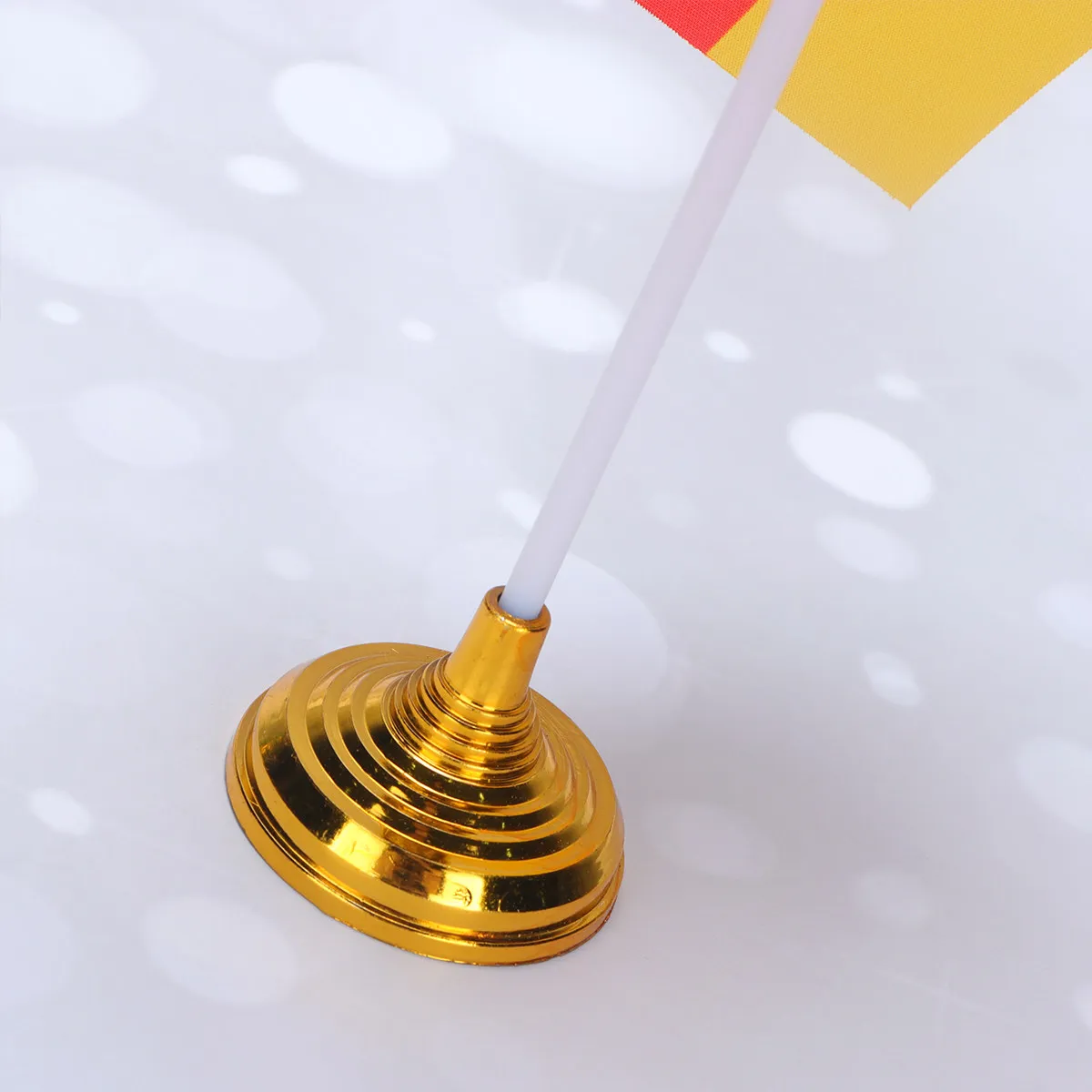 

12Pcs Germany Desktop Flag Banner Small Mini Flag with Base Vibrant Color Lightweight Tabletop Decoration for Parties National