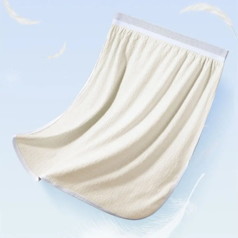 Crotchless Design Men's Nightgown Slit Style Half Body Sleeping Pajamas Mid-Waist Five-Quarter Length Home Pants Home Wear