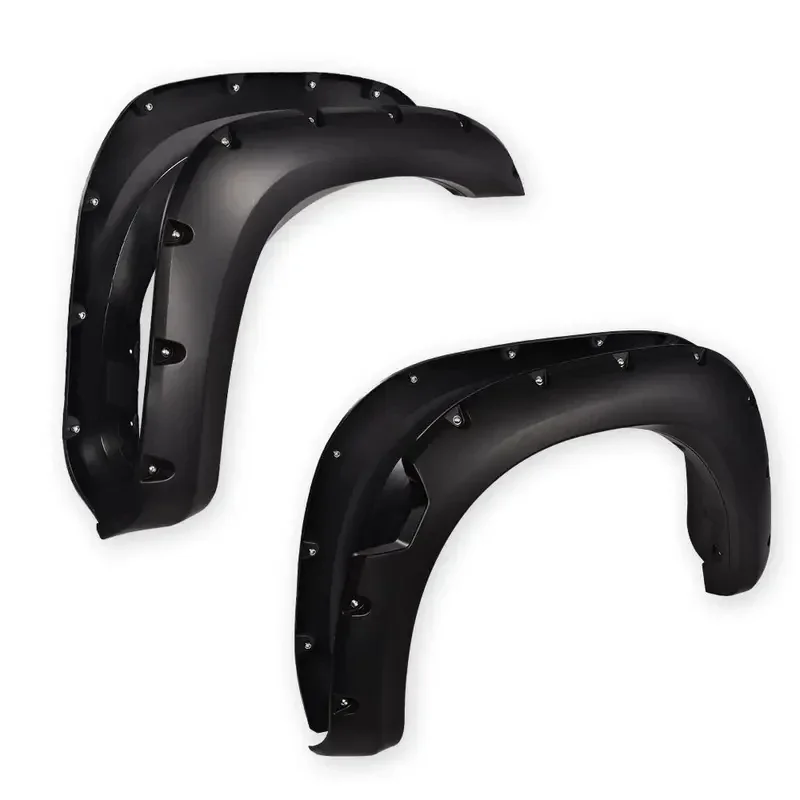 Black Wheel Cover Flares  2004-2015 Without Bedside Lockbox