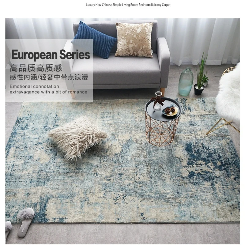 Light Luxury Rug for Living Room Home Bedroom Fluffy Floor Cushion Sofa Coffee Table Children Room Bedside Floor Mat and Carpet