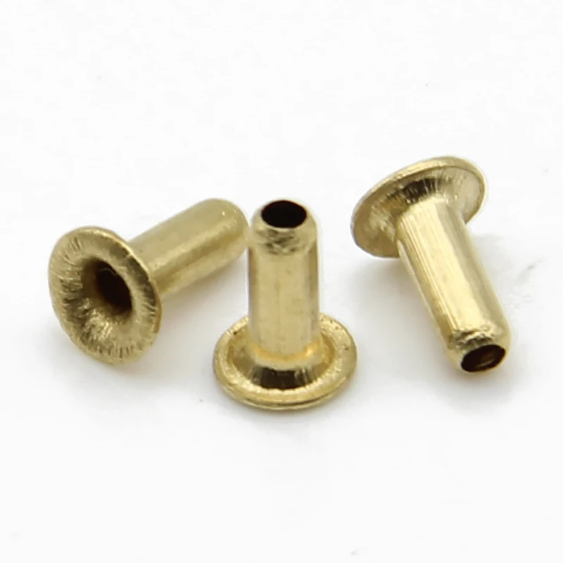 

Factory Price Customized High Quality Nonstandard Copper Rivet DIN 7340 Rivet Nuts Copper Hollow Tubular Rivets