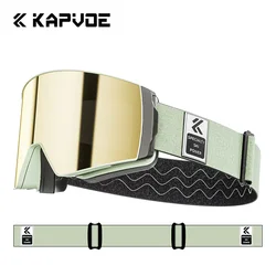 KAPVOE Ski Goggles Snow Glasses Men UV400 Anti-fog Skiing Eyewear Snowmobile Outdoor Winter Skiing Sports Snowboard Accessories