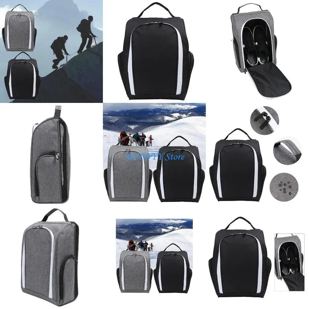 

G6DE Dustproof Golf Shoe Bag Zipper Shoes Case Portable Sneakers Waterproof Golf Shoe Bag Durable