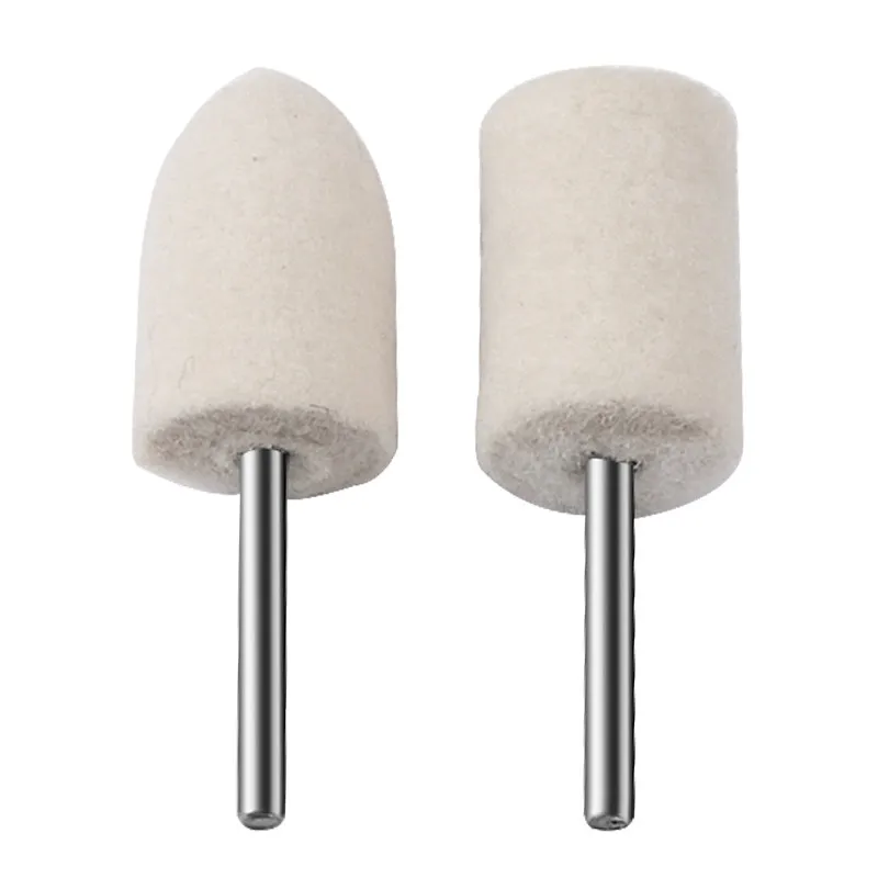 2.35/3mm Shank Wool Felt Mounted Polishing Buffing Wheel Polishing Wheel Grinding Head Felt For Dremel Mold Drill Rotary Tool