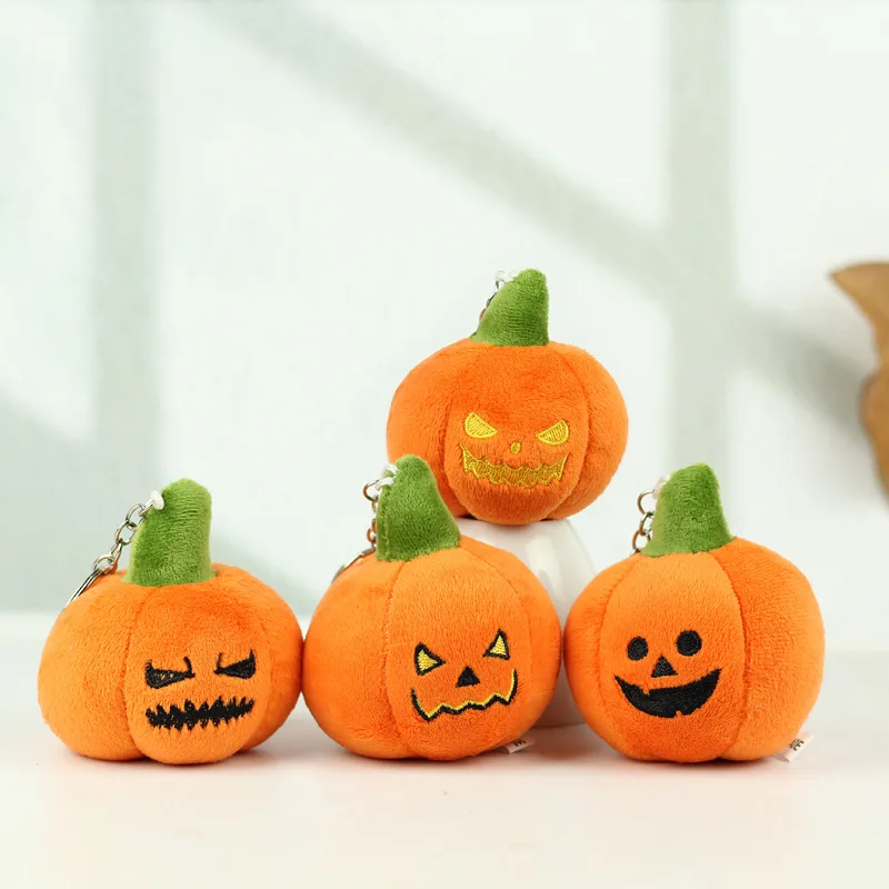 7CM Halloween Pluche Spook Sleutelhanger Creatieve Spookachtige Pompoen Decor Leuke Tas Rugzak Accessoires Ornamenten Vakantie Kerstcadeau