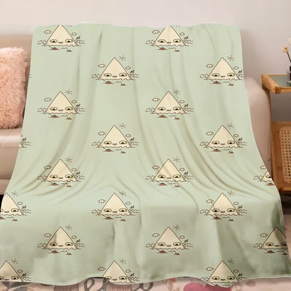

Flannel Soft Blanket The Bermuda Triangle With No-shedding Wrinkle-resistant Geometric Pattern Pattern Bed Scarf Throw Blanket
