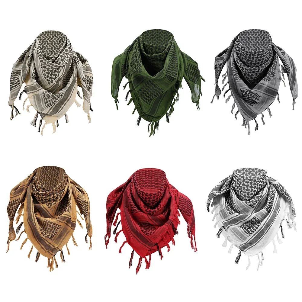 SINAIRSOFT Premium Tactical Shemagh Scarf  Desert Keffiyeh for Men Women Breathable Arab Head Neck Wrap